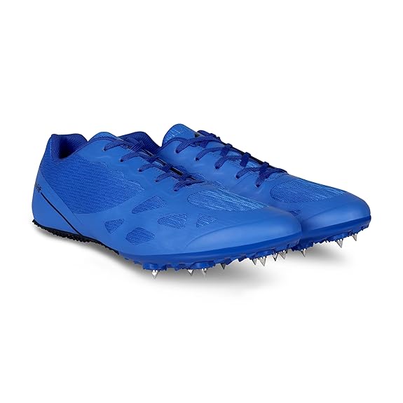Lightweight Nivia running spikes with breathable mesh and TPU support