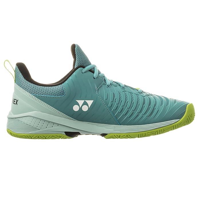 Yonex Sonicage 3 Wide Unisex Power Cushion Tennis Shoes – Smoke Blue | Lightweight & Stable | ProBadminton.in.
