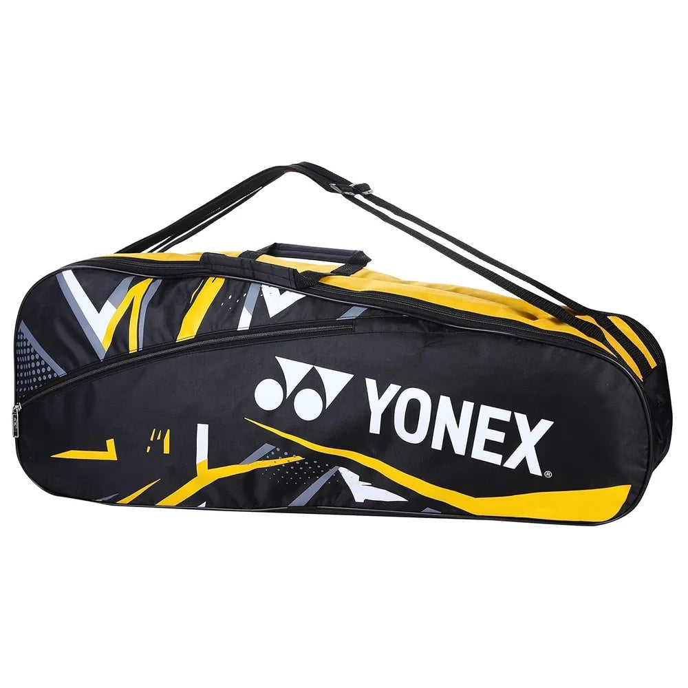 Yonex Black Yellow badminton bag full view