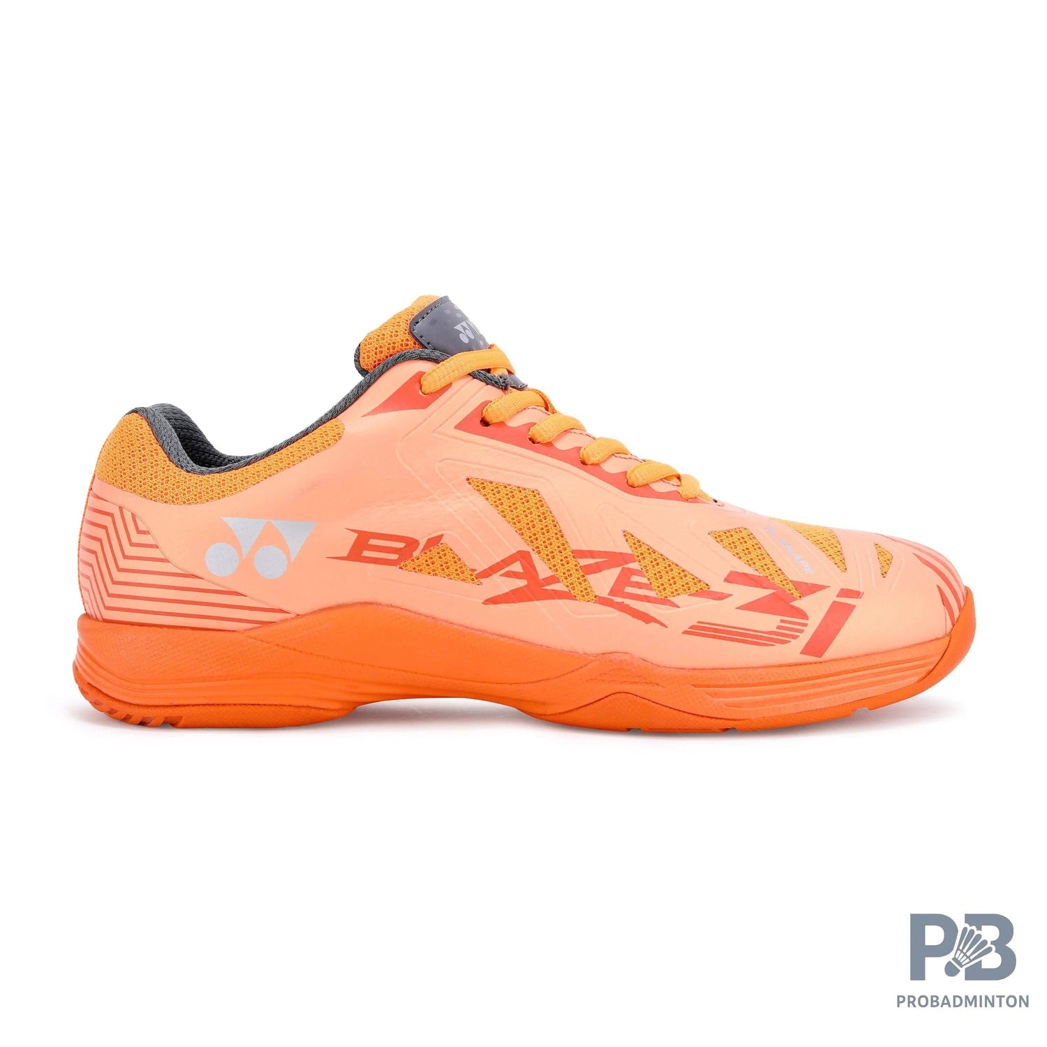 Yonex Blaze 3I Badminton Shoes | Hyper Orange/Midnight Turquoise | Lightweight Non-Marking Court Shoes.