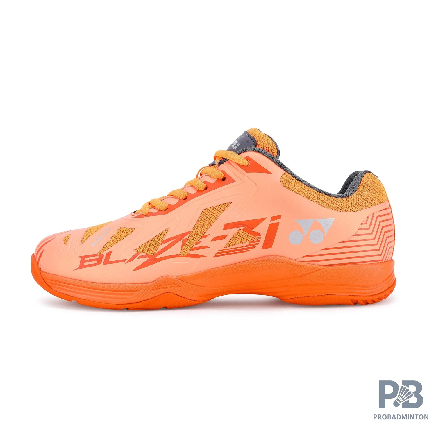 Yonex Blaze 3I Badminton Shoes | Hyper Orange/Midnight Turquoise | Lightweight Non-Marking Court Shoes.