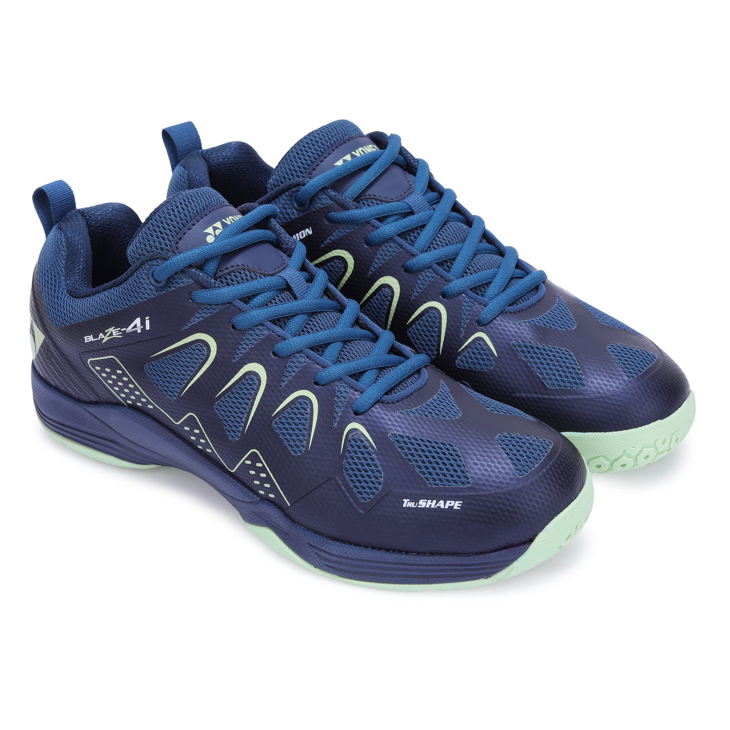 yonex blaze 4i non marking shoes cyan lime

