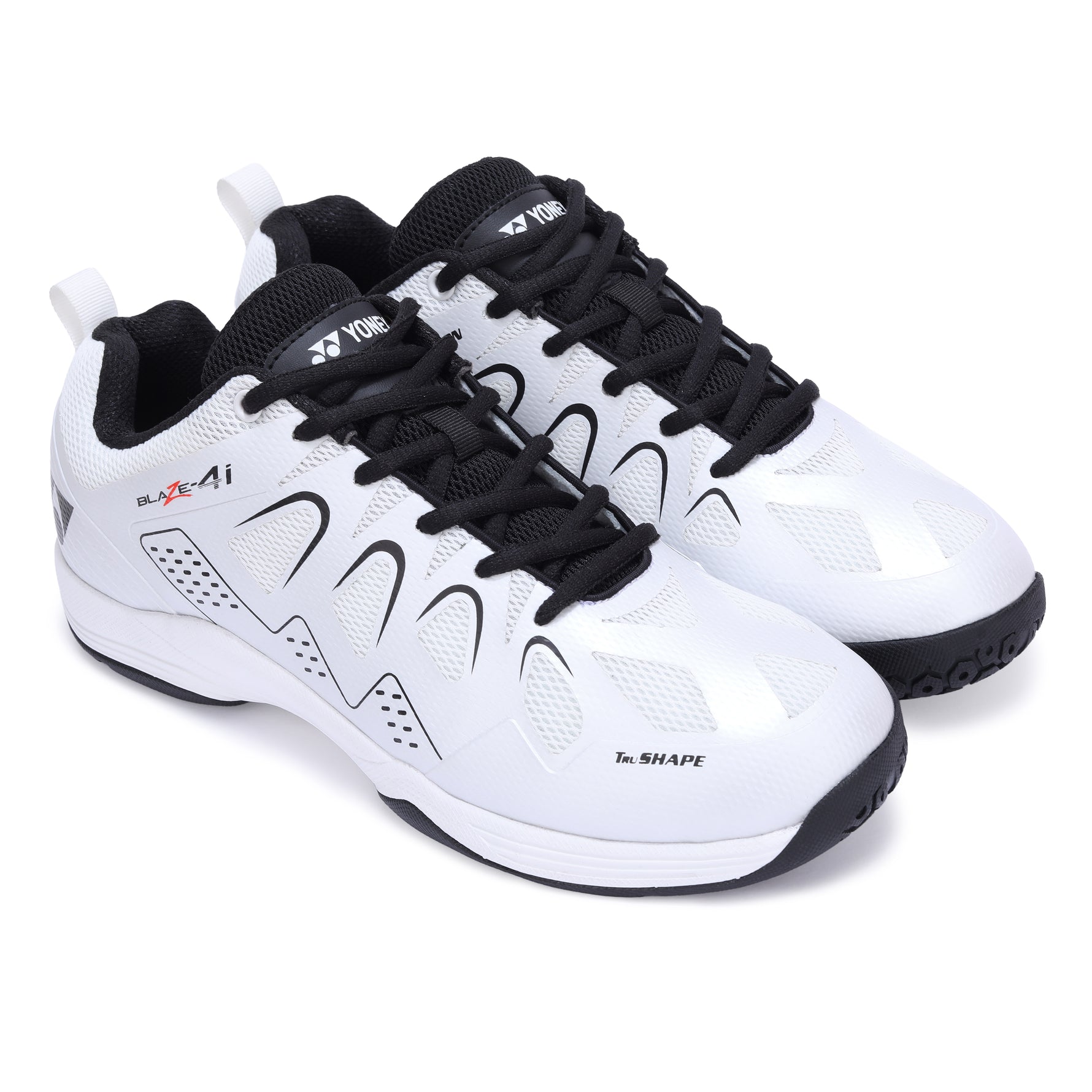 yonex blaze 4i white black badmintn court shoes

