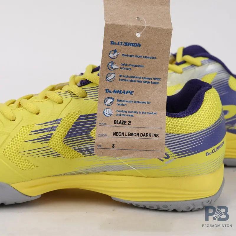 Yonex Blaze 2i Badminton Shoes | Neon Lemon/Dark Ink.