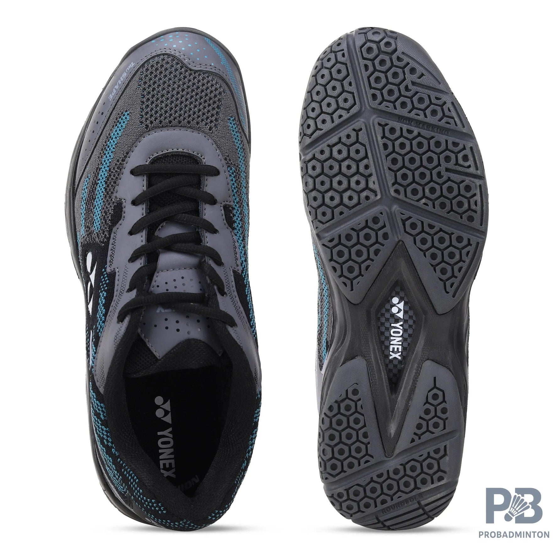 Yonex V 200i Badminton Shoe | Cyan Black.
