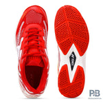 Yonex V 200i Badminton Shoe | Ruby Red/Medallion Gold.