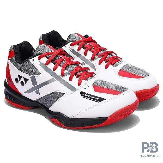 YONEX POWER CUSHION SHB 39 BADMINTON SHOE WHITE RED.