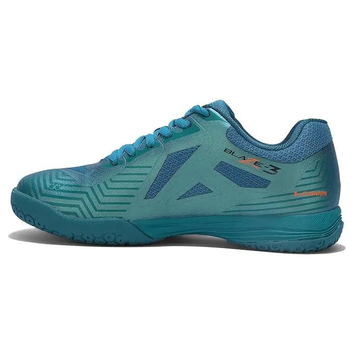 Yonex Blaze 3 Badminton Shoes | Neptune Green/Midnight Turquoise/Hyper Orange.