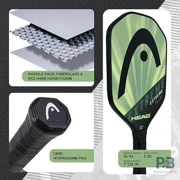 HEAD Extreme Elite Pickleball Paddle – Pro Paddle Ball in India | Best Pickleball Paddles India for Control & Power.