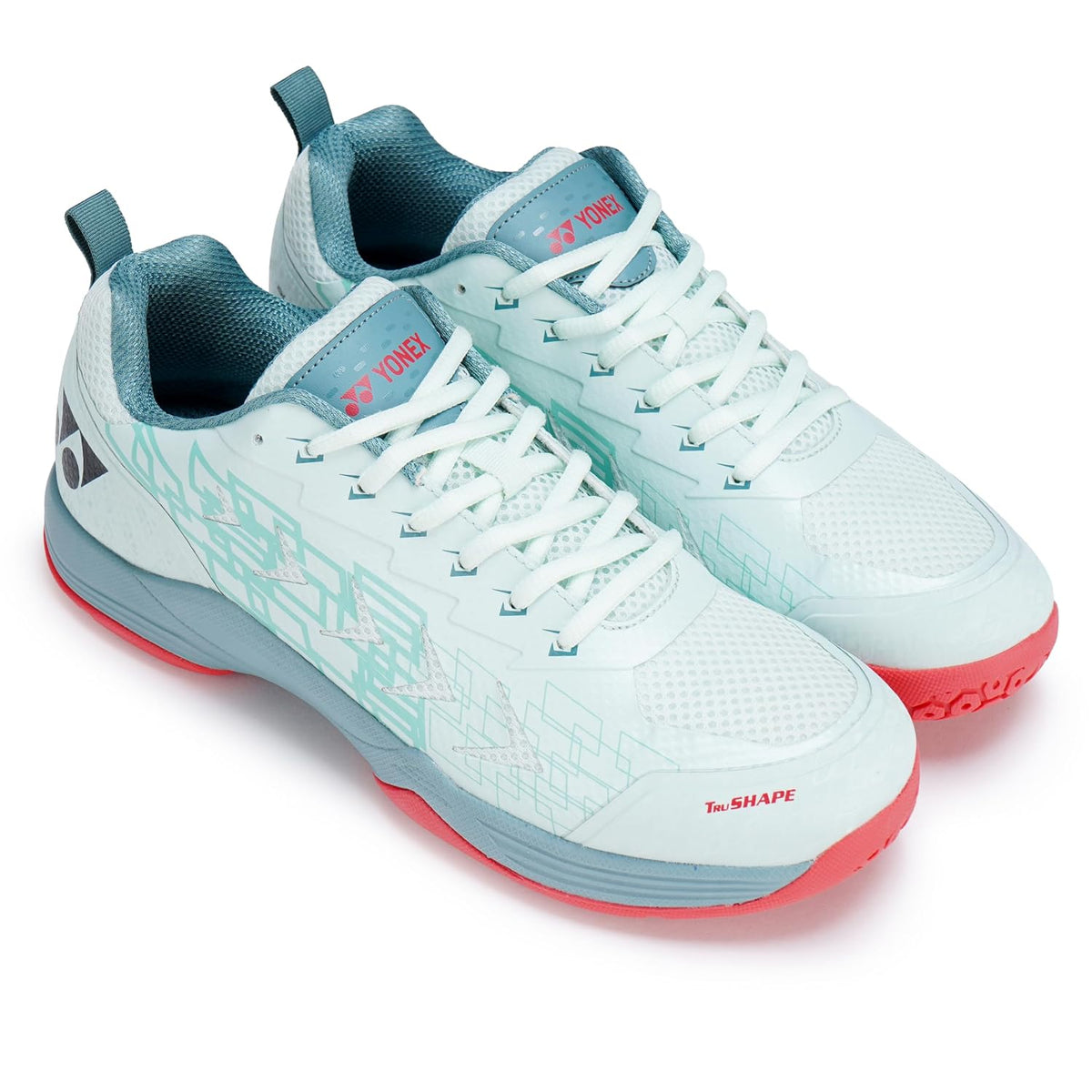 YONEX Blaze 5i Badminton Shoes | Mist Blue/Hibiscus | Comfortable & Lightweight Court Shoes (Copy)