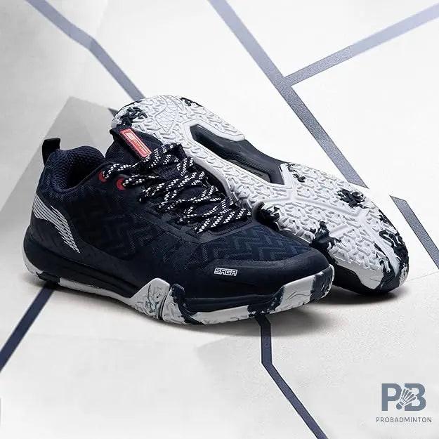 Li-Ning Saga Lite 6 Badminton Shoes (Navy/White).