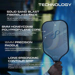 Pulse Wave V2 16mm Pickleball Paddle | Lightweight 16 mm Core for Power & Control | Buy Online at Probadminton.in.