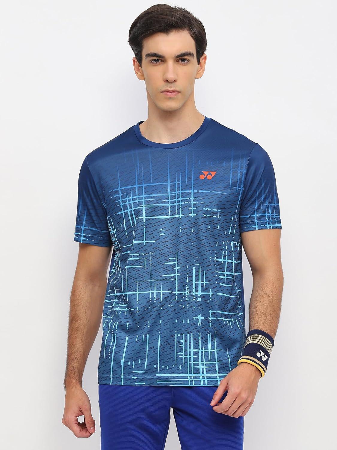Yonex T-Shirt Polo 2968 Men’s Wear | Navy Peony | Lightweight Badminton Sportswear.