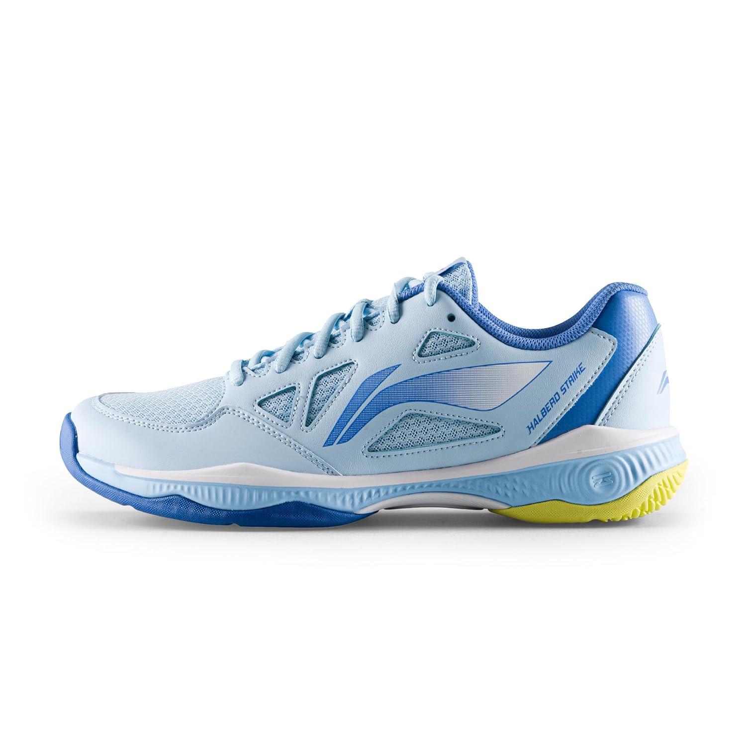 Li-Ning Halberd Strike Non-Marking Badminton Shoes | Glacier Blue/Bright Cobalt Blue | Lightweight Indoor Court Shoes for Professional & Club Players.