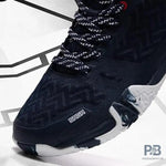 Li-Ning Saga Lite 6 Badminton Shoes (Navy/White).