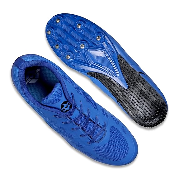 Nivia track shoes for long jump and discus with spike sole design