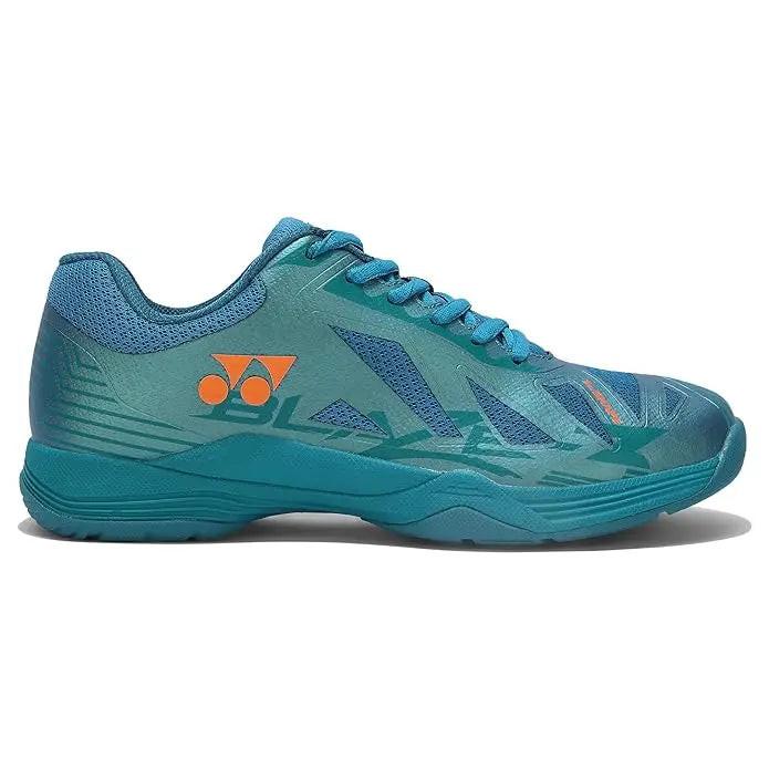 Yonex Blaze 3 Badminton Shoes | Neptune Green/Midnight Turquoise/Hyper Orange.