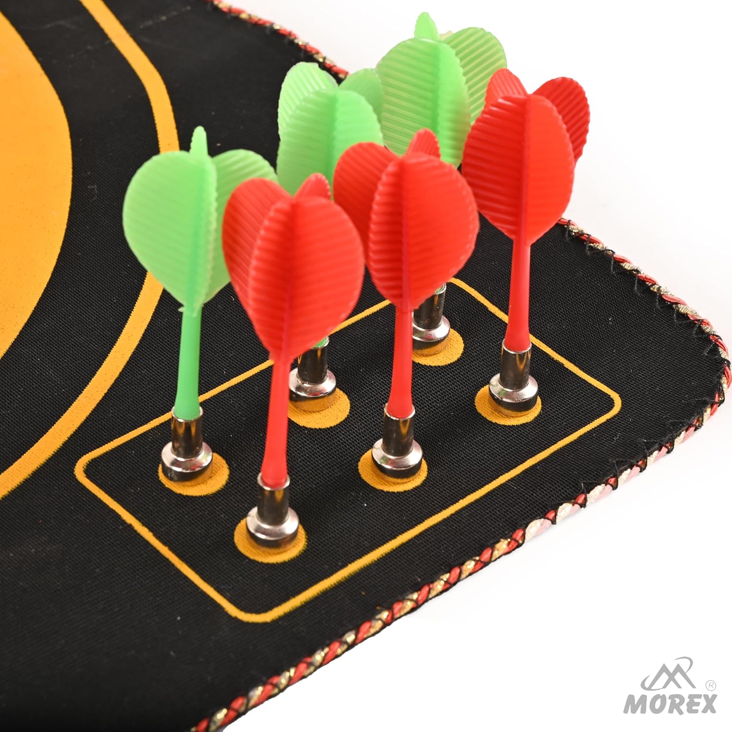 Magnetic dartboard with strong grip darts and safe design