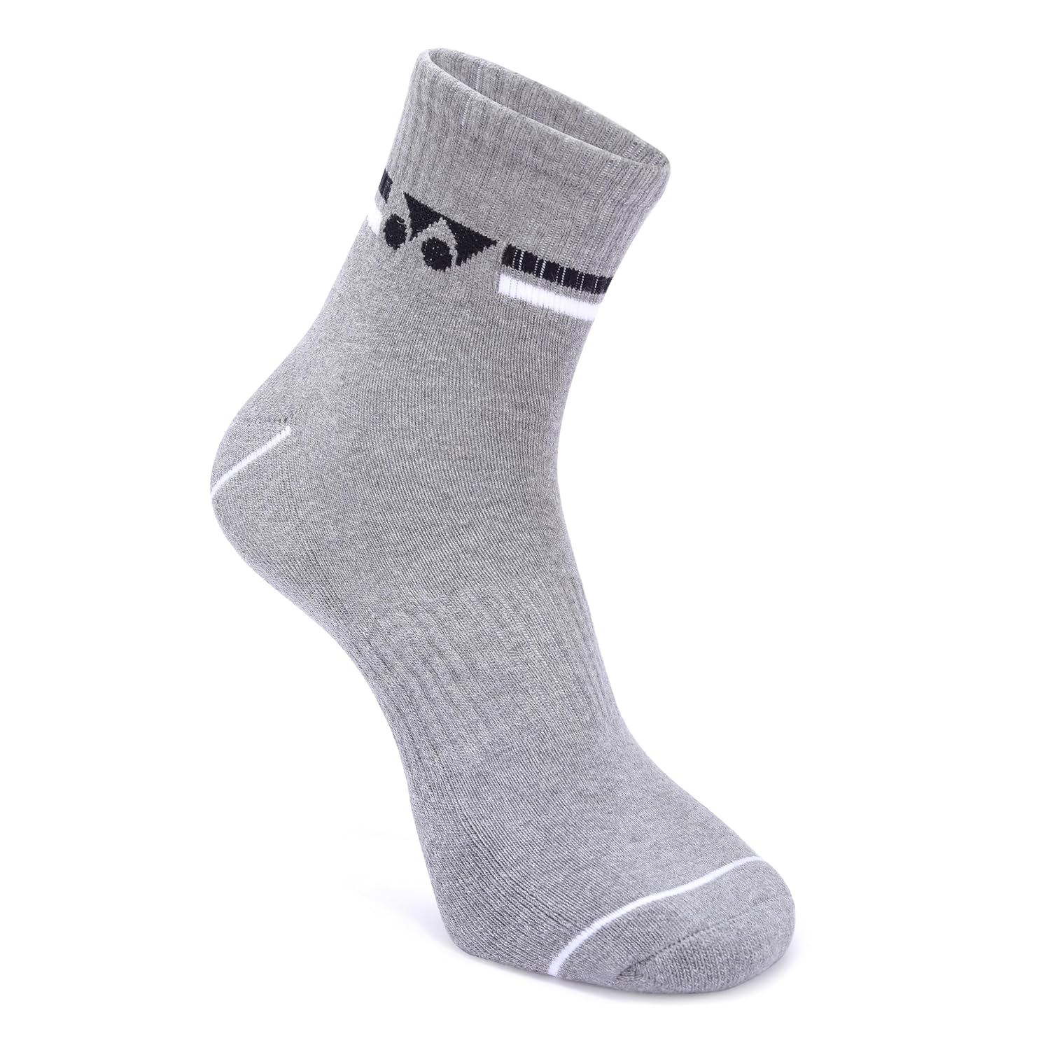 yonex 2574s badmnton socks light grey

