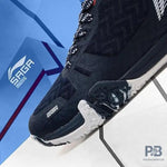 Li-Ning Saga Lite 6 Badminton Shoes (Navy/White).