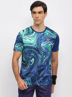 yonex tshirt round nek 2966 navy peony

