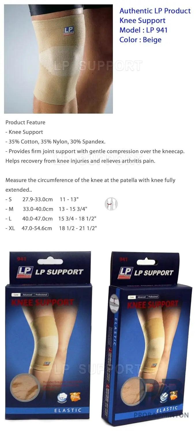 LP Knee Support 941 – Compression Sleeve for Knee Pain, Injury Recovery & Arthritis Relief (Beige).