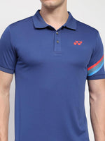 Yonex Polo T-Shirt 2734 TWILIGHT BLUE | Badminton, Tennis & Squash Sportswear | Tru Air Lite | Fast Dry & Moisture Absorption.