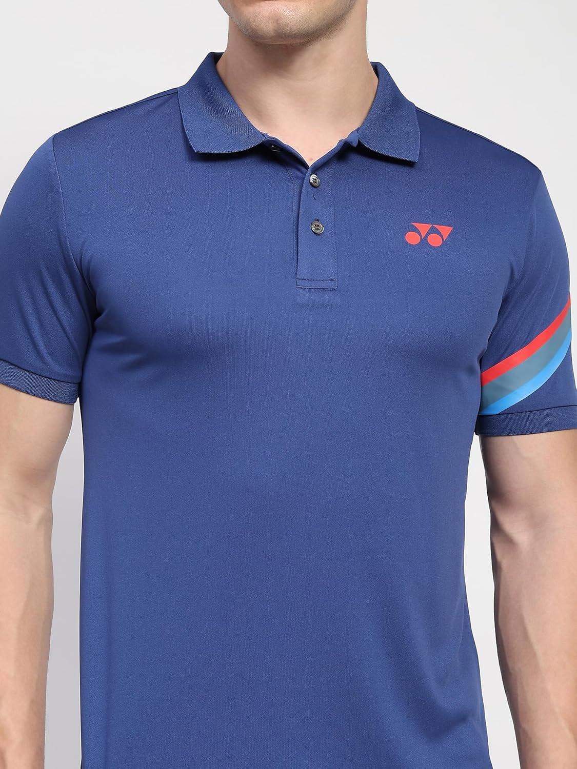 Yonex Polo T-Shirt 2734 TWILIGHT BLUE | Badminton, Tennis & Squash Sportswear | Tru Air Lite | Fast Dry & Moisture Absorption.