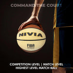 Nivia Top Grip Basketball Size 7 – FIBA Approved Rubber Basketball for Indoor & Outdoor Play | Durable, High-Grip Brown Ball.