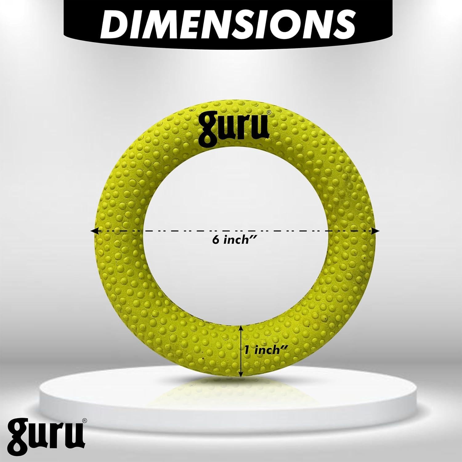 Guru Sponge Filled Dotted Rubber Tennikoit Ring – Lightweight Plastic Sport Ring | ProBadminton.in.