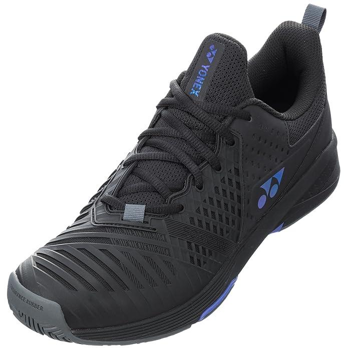 Yonex Sonicage 3 Power Cushion Tennis Shoes – Black | Lightweight Speed & Comfort | ProBadminton.in.