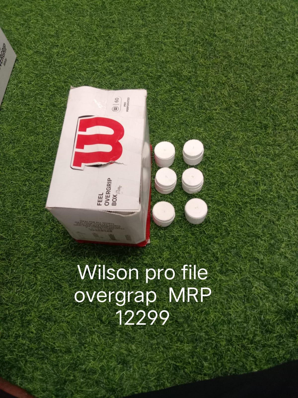 Wilson Pro Feel Overgrip - White – Pack of 60 | Best Wilson Racket Accessories Price in India.