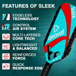 Airavat Sleek 7407 Pickleball Paddle – | Best Pickleball Paddles India for Beginners (Red/Yellow).