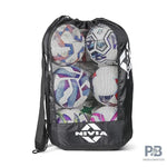 Nivia Ball Carrying Bag | PVC Coated Water Resistant Fabric, Highly Durable, 100% Polyester, Adjustable Strap.