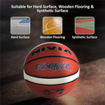 NIVIA Engraver Basketball – 14 Panels, Soft Rubber, Butyl Bladder, BFI Standard, Indoor & Outdoor.