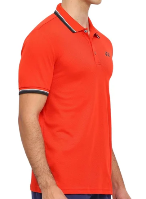 Yonex T-Shirt Polo 2970 Men’s Wear | Fiery Red | Lightweight Badminton Sportswear.