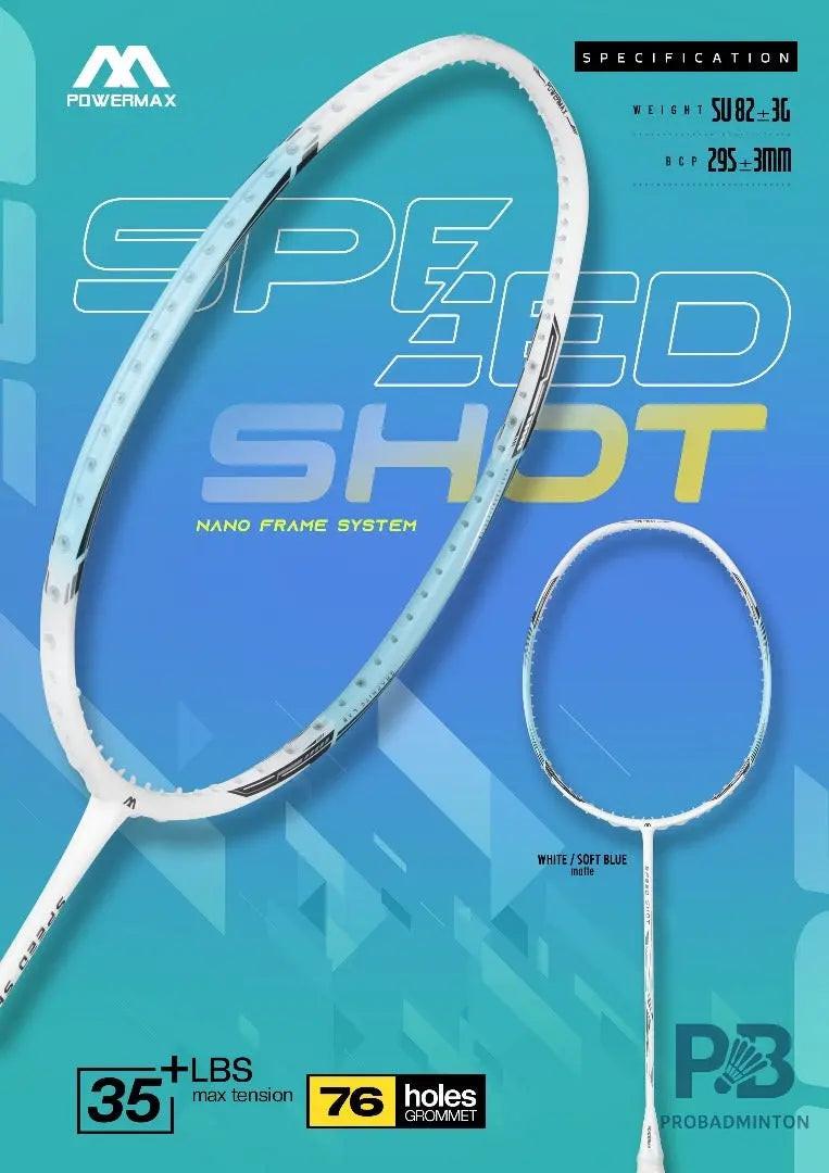Power Max Speed ShotBadminton Racket Frame Gutted – Lightweight & Durable | Best Price in India for Beginners.