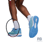 Hundred Blade Lite Badminton Shoe | Blue/Lime Green/White.