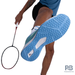 Hundred Blade Lite Badminton Shoe | Blue/Lime Green/White.