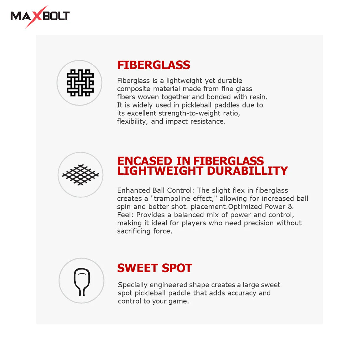 MAXBOLT ATTROID 3 Pickleball Paddle | Lightweight Carbon Paddle for Control & Power | Buy Online at Probadminton.in.