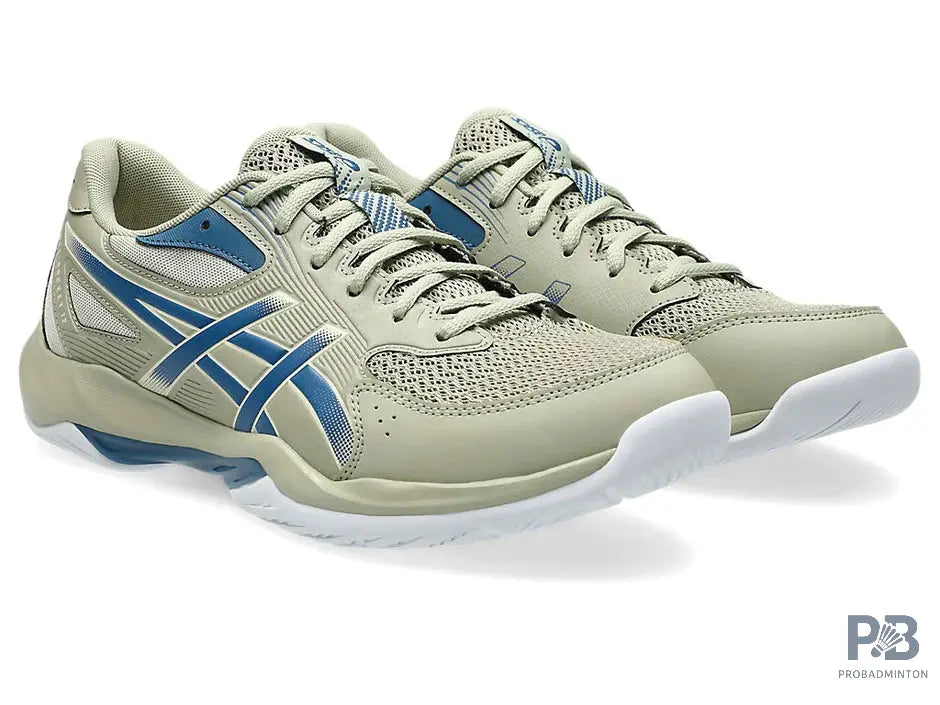 Asics Gel Rocket 12 Badminton Shoe | Khak/ Winter Sea.