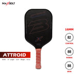 MAXBOLT ATTROID 3 Pickleball Paddle | Lightweight Carbon Paddle for Control & Power | Buy Online at Probadminton.in.