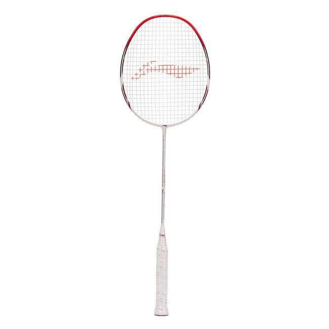 Li-Ning Windstorm 78 S Badminton Racket | White/Red.
