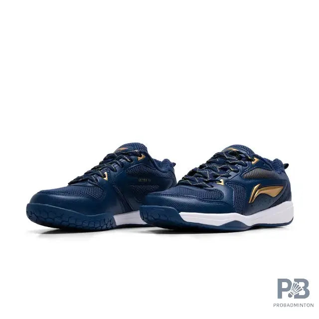Lining Ultra 4 Badminton shoes (Navy / Gold).