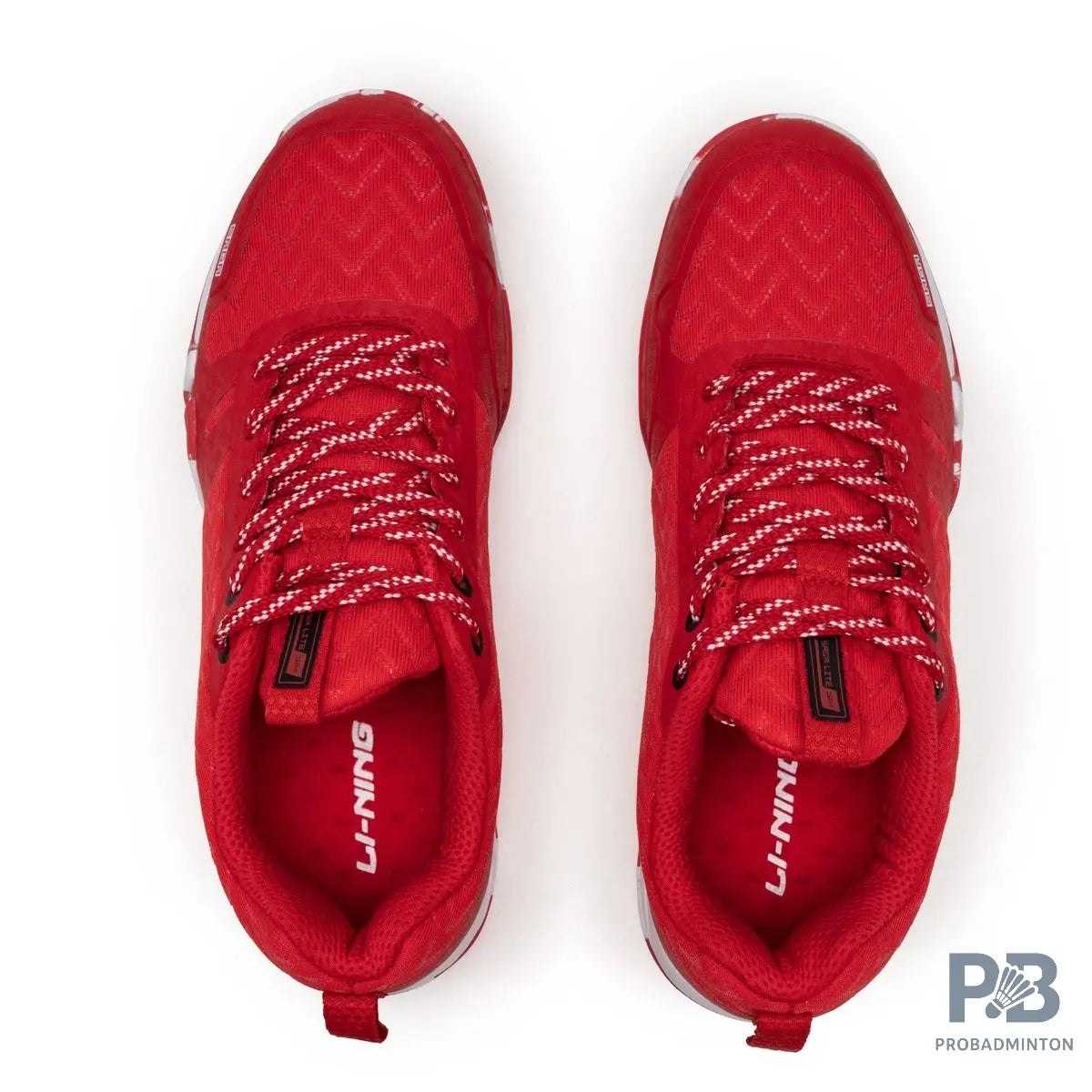 Li-Ning Saga Lite 6 Badminton Shoes (Red / White).