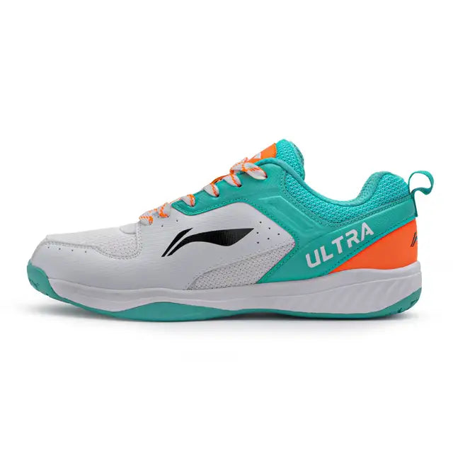 Lining Ultra Speed Badminton Shoes ( White/ Green /Orange)