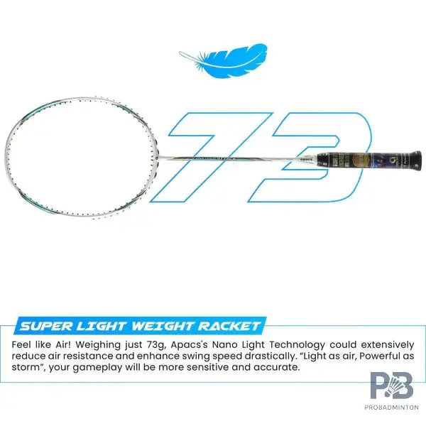Apacs Counter Attack Badminton Racket – 6U Lightweight | Head Heavy | High-Speed Frame.