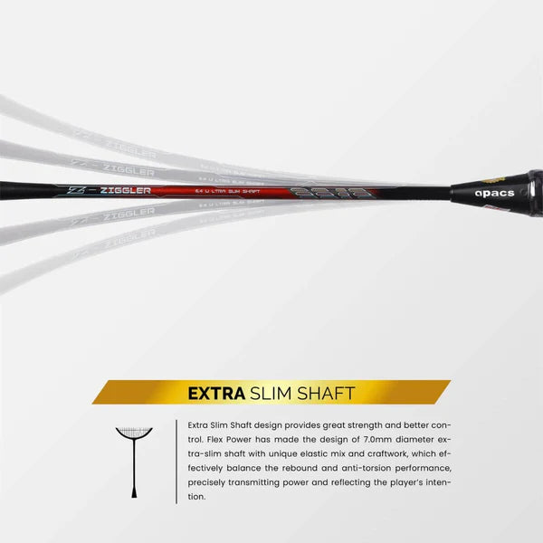 apacs ziggler black red stiff shaf power

