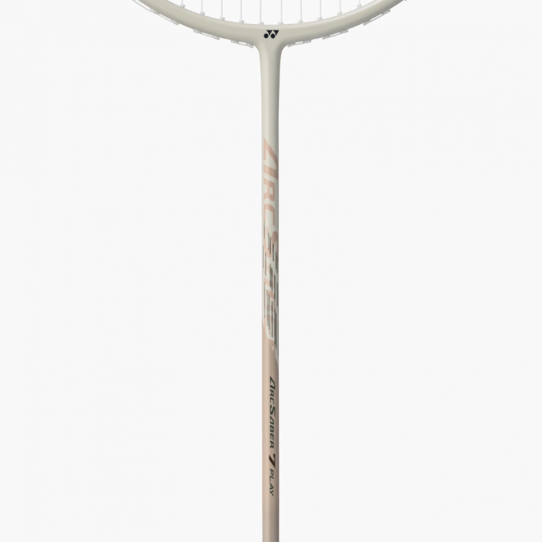 yonex arcsaber 7 play strung raquet beige

