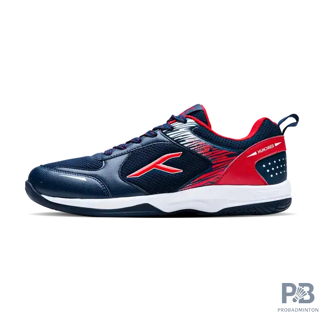 Hundred court Star Pro Badminton Shoes NAVY/RED/WHITE.
